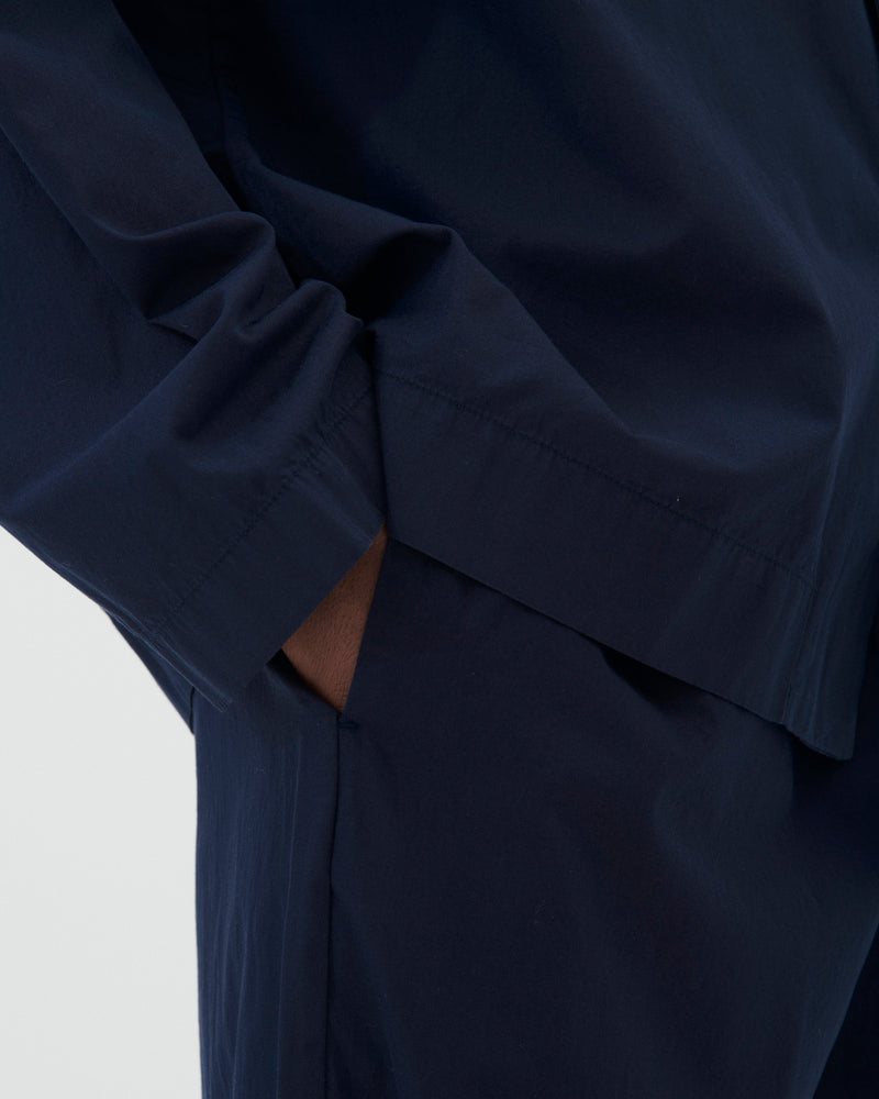 Cotton Poplin Pyjamas Pants True Navy