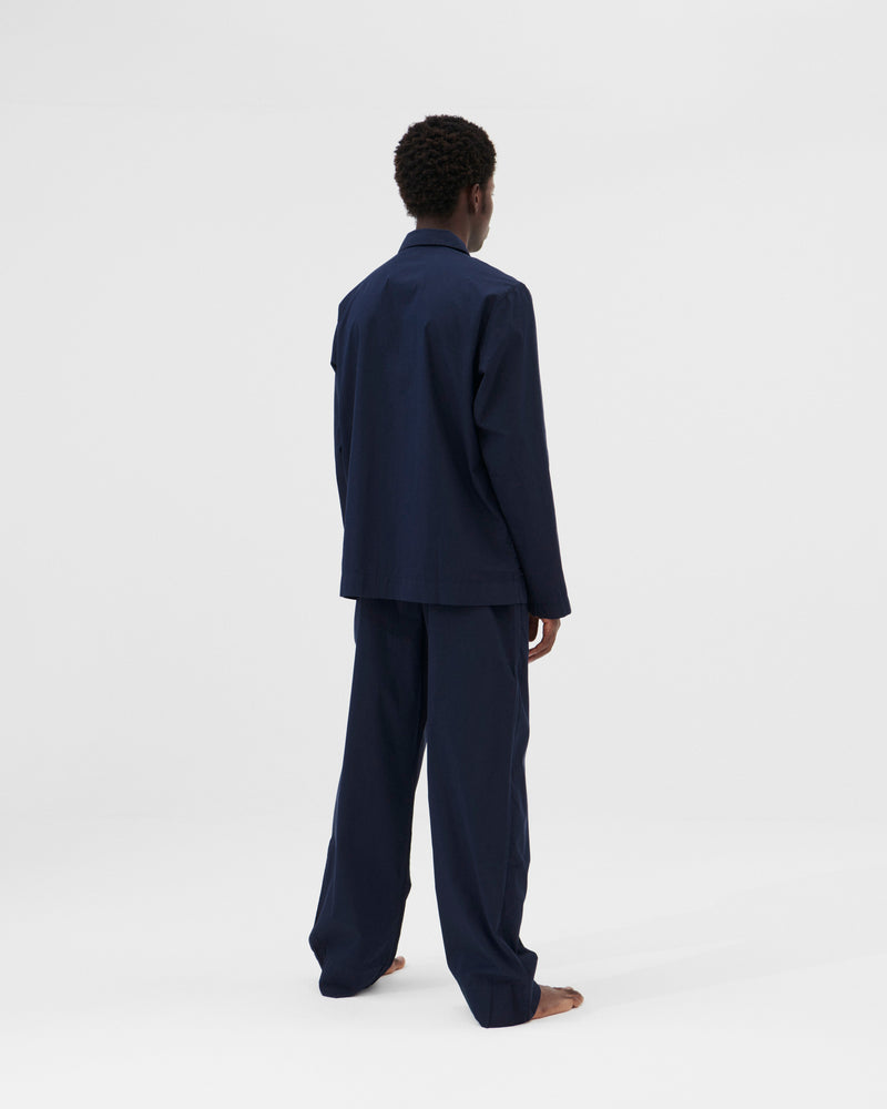 Cotton Poplin Pyjamas Pants True Navy