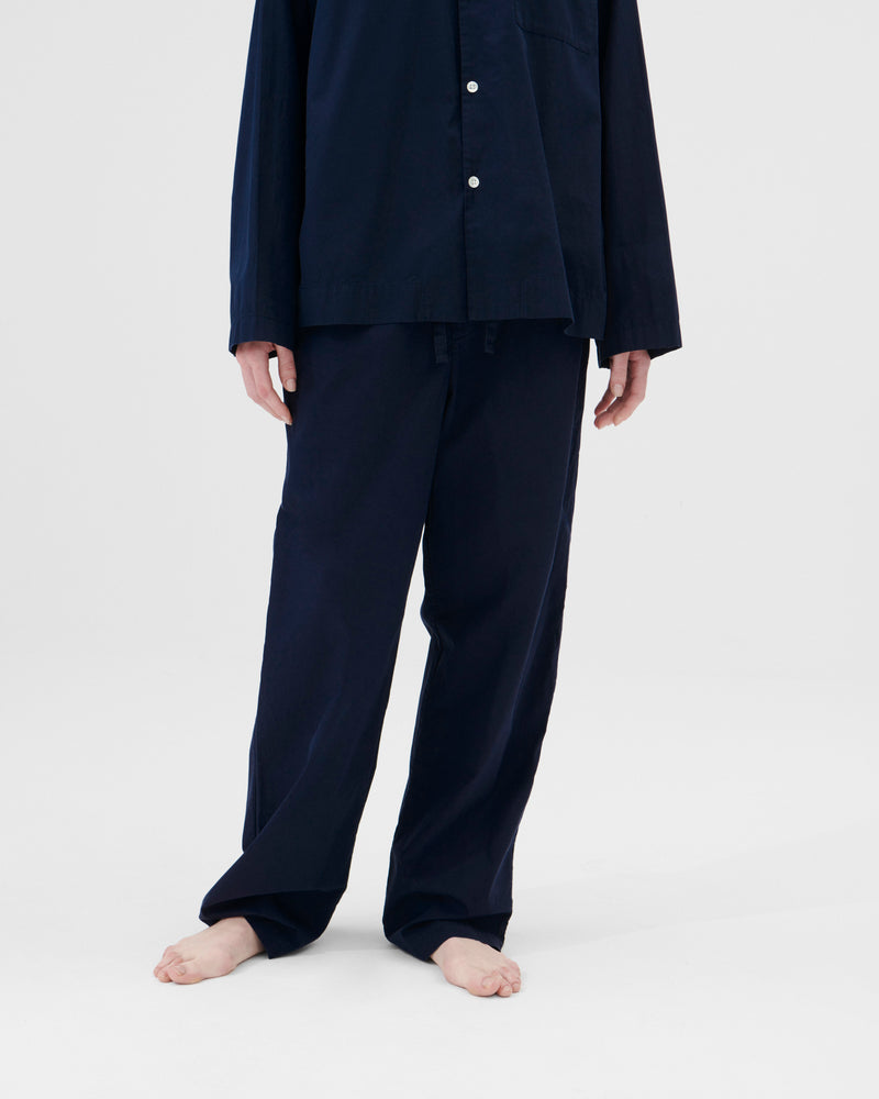 Cotton Poplin Pyjamas Pants True Navy