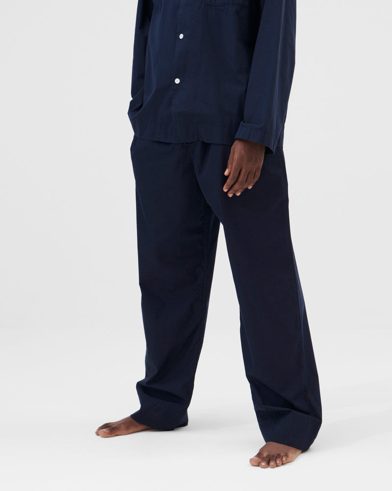 Cotton Poplin Pyjamas Pants True Navy