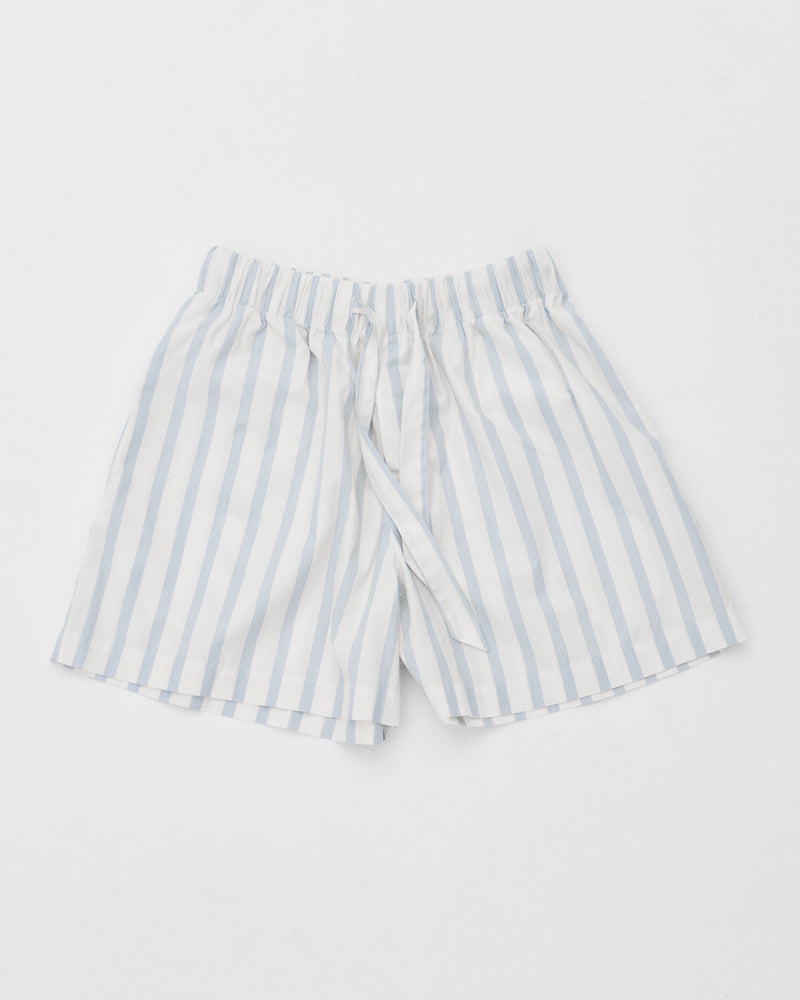 Cotton Poplin Pyjamas Shorts Needle Stripes