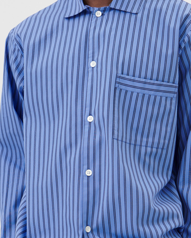 Cotton Poplin Pyjamas Shirt Boro Stripes