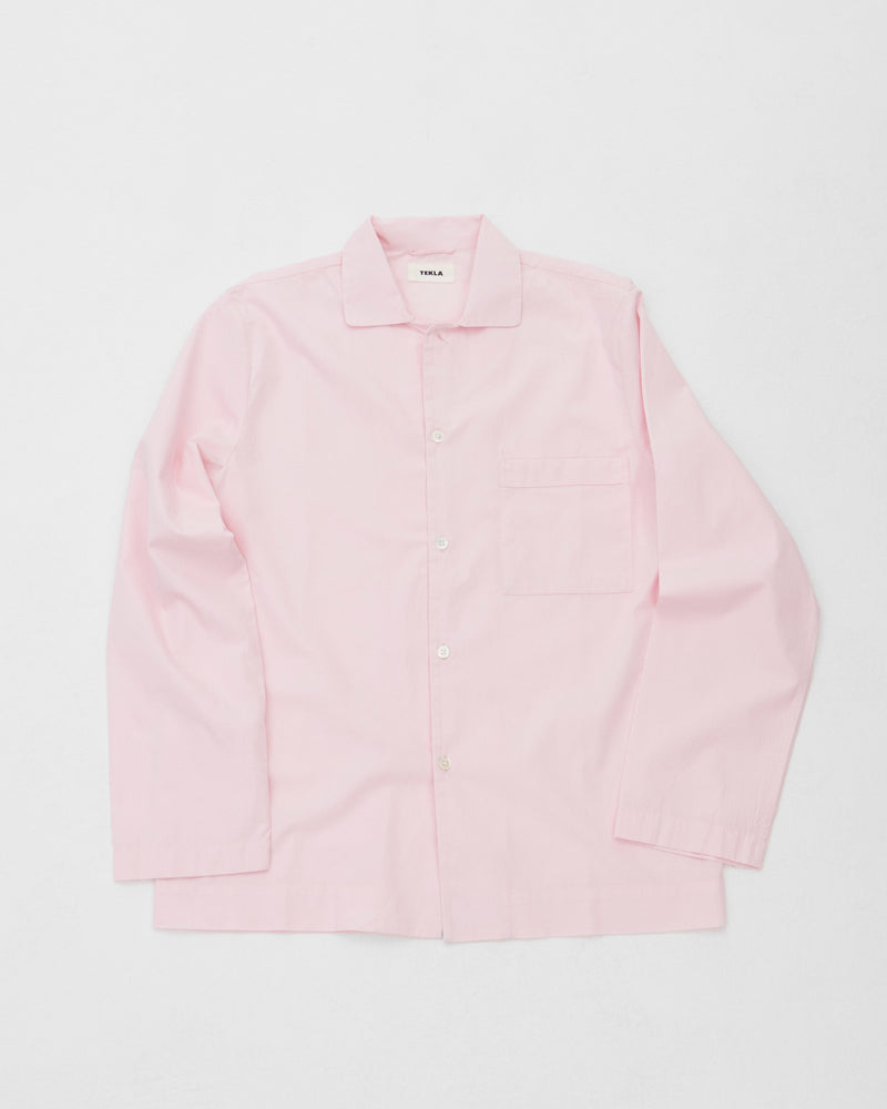 Cotton Poplin Pyjamas Shirt Soft Pink