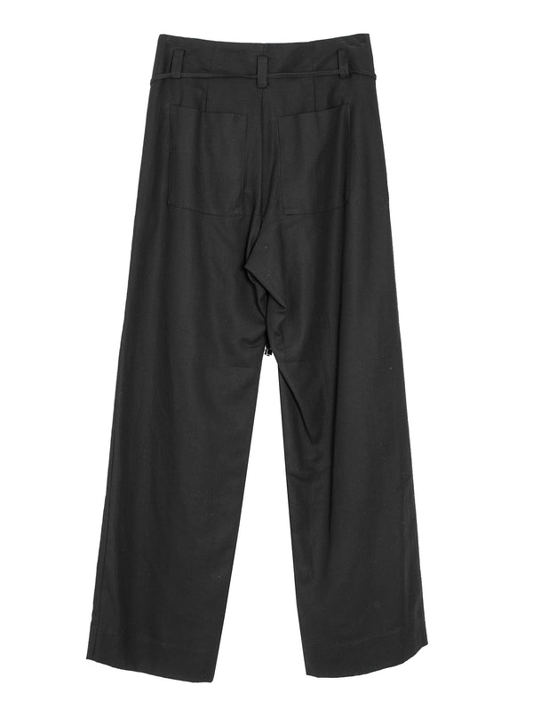 Nap Pants Cotton Georgette Black