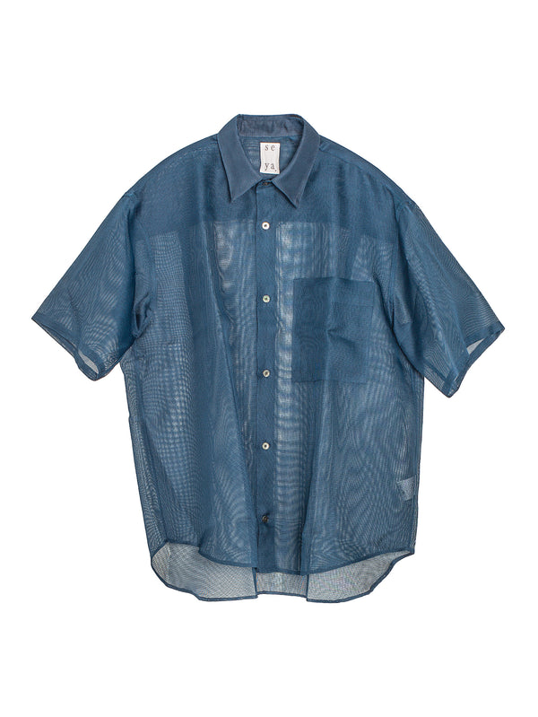 Eternal Summer Shirt Kimono Silk Gauze Indigo