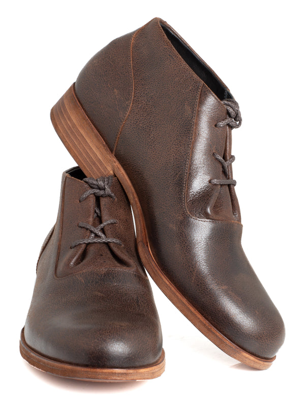 H Chukker Leather McKay Shoes Dark Brown