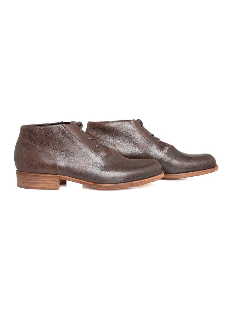 H Chukker Leather McKay Shoes Dark Brown