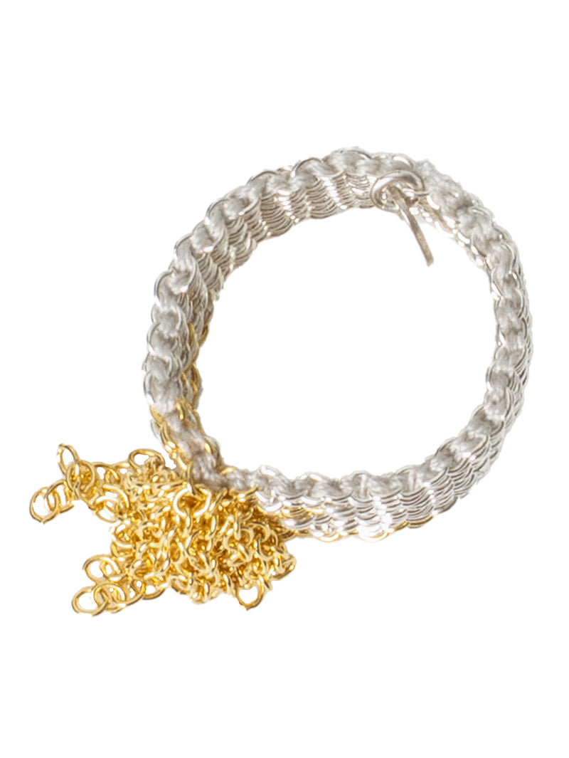 007.12 Rose Gold Plated SIlver Silk RIng