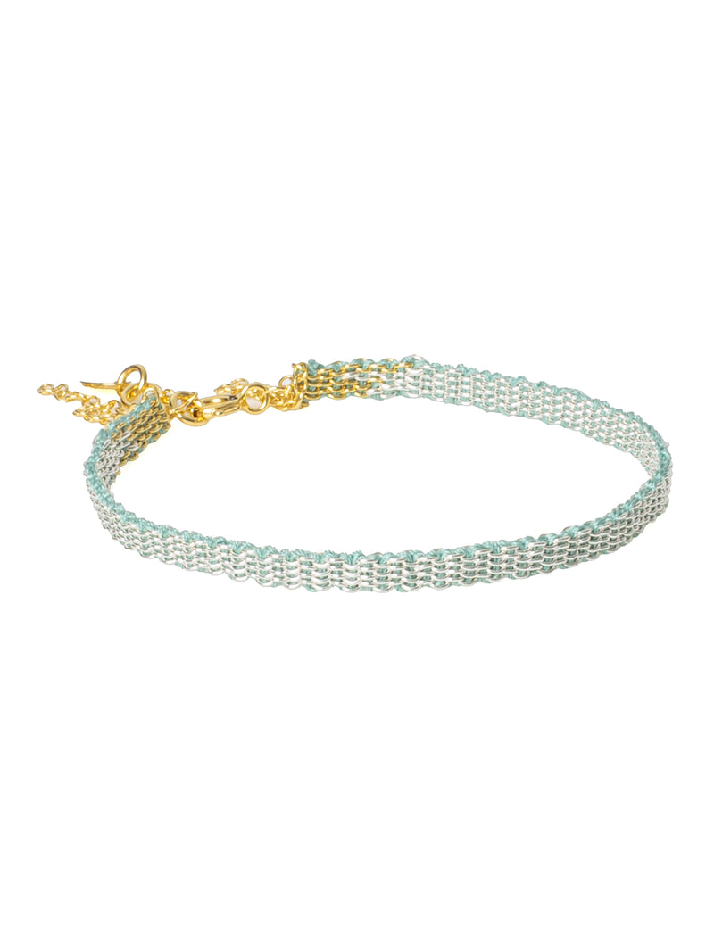 018.04 Gold Plated Silver Silk Bracelet Mint