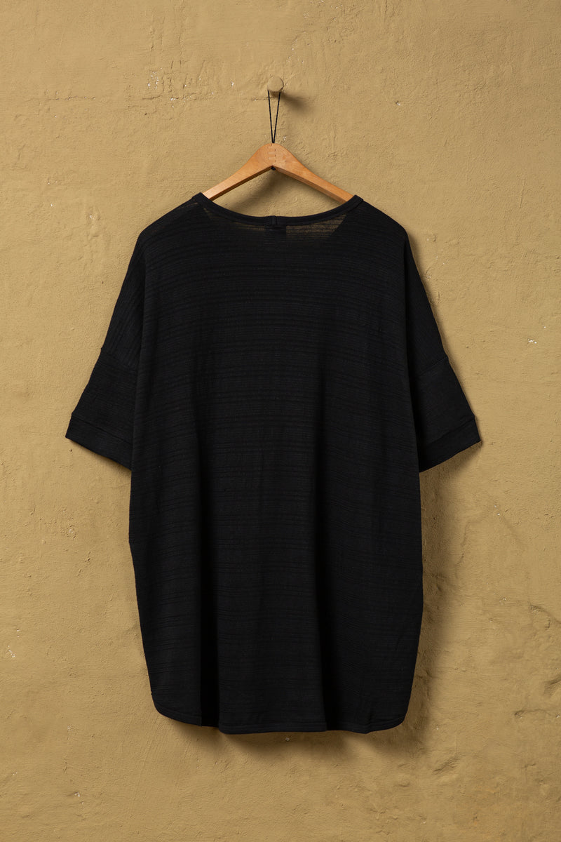 Tee Nr.86 Ripple Jersey Black