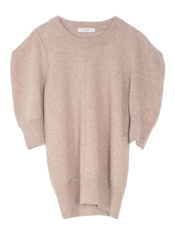 Short Sleeve Jumper Latte Coffee