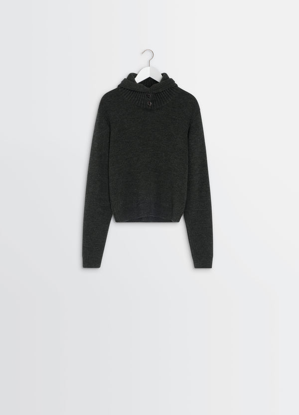 Sweater With Hood Dark Espresso