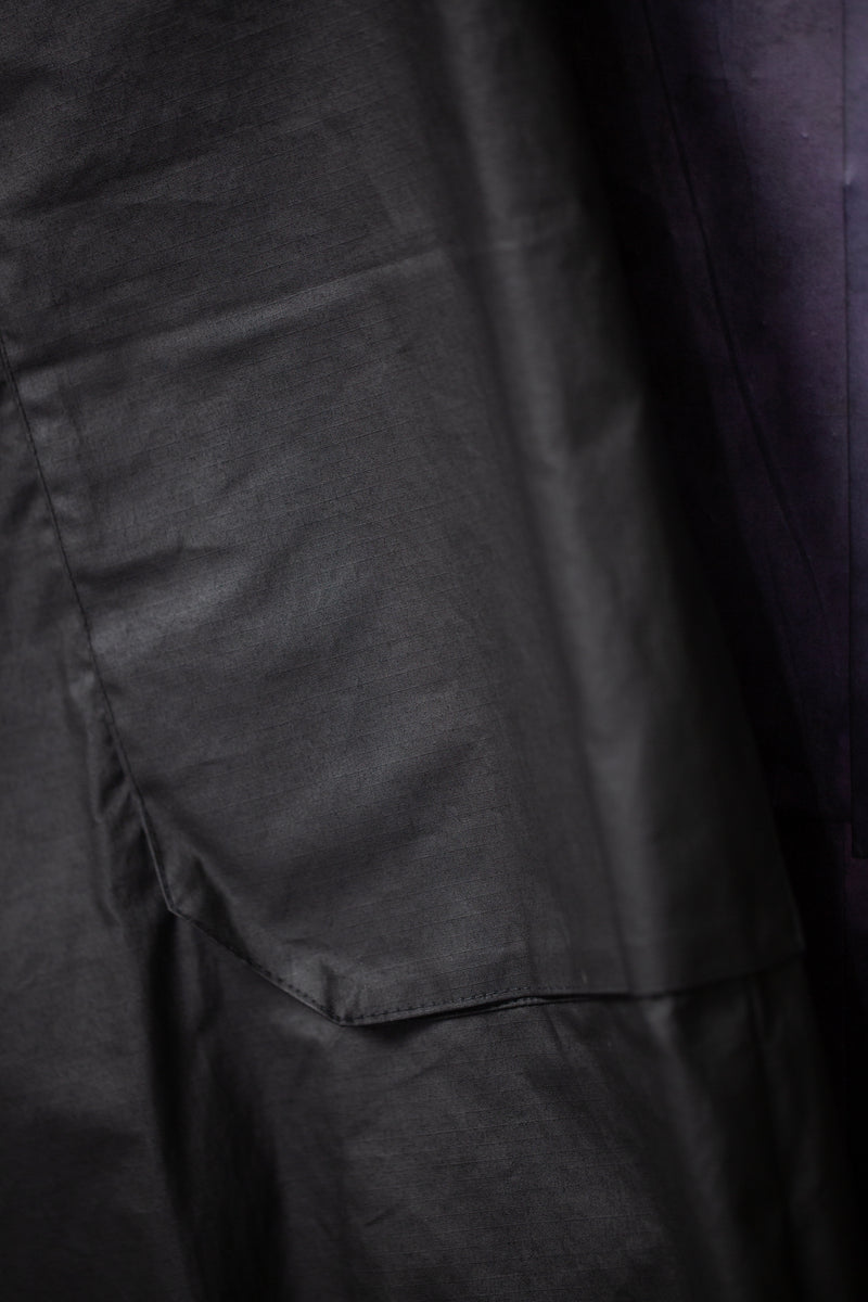 Trousers Nr. 82 Coated Cotton Ribstop Off Black
