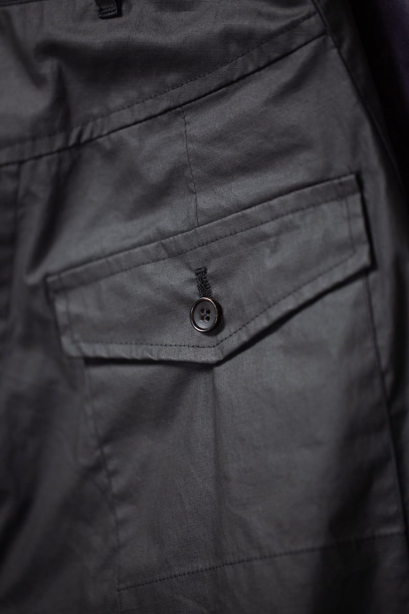Trousers Nr. 82 Coated Cotton Ribstop Off Black