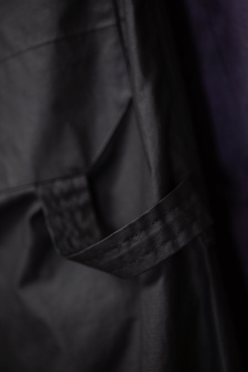 Trousers Nr. 82 Coated Cotton Ribstop Off Black