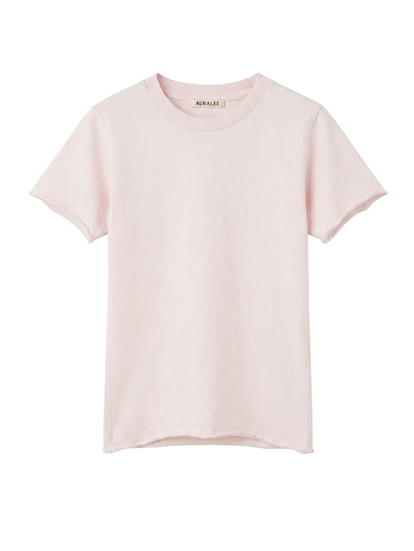 Auralee Women's Brushed Organic Cotton Jersey Tee Pale Pink – Opia