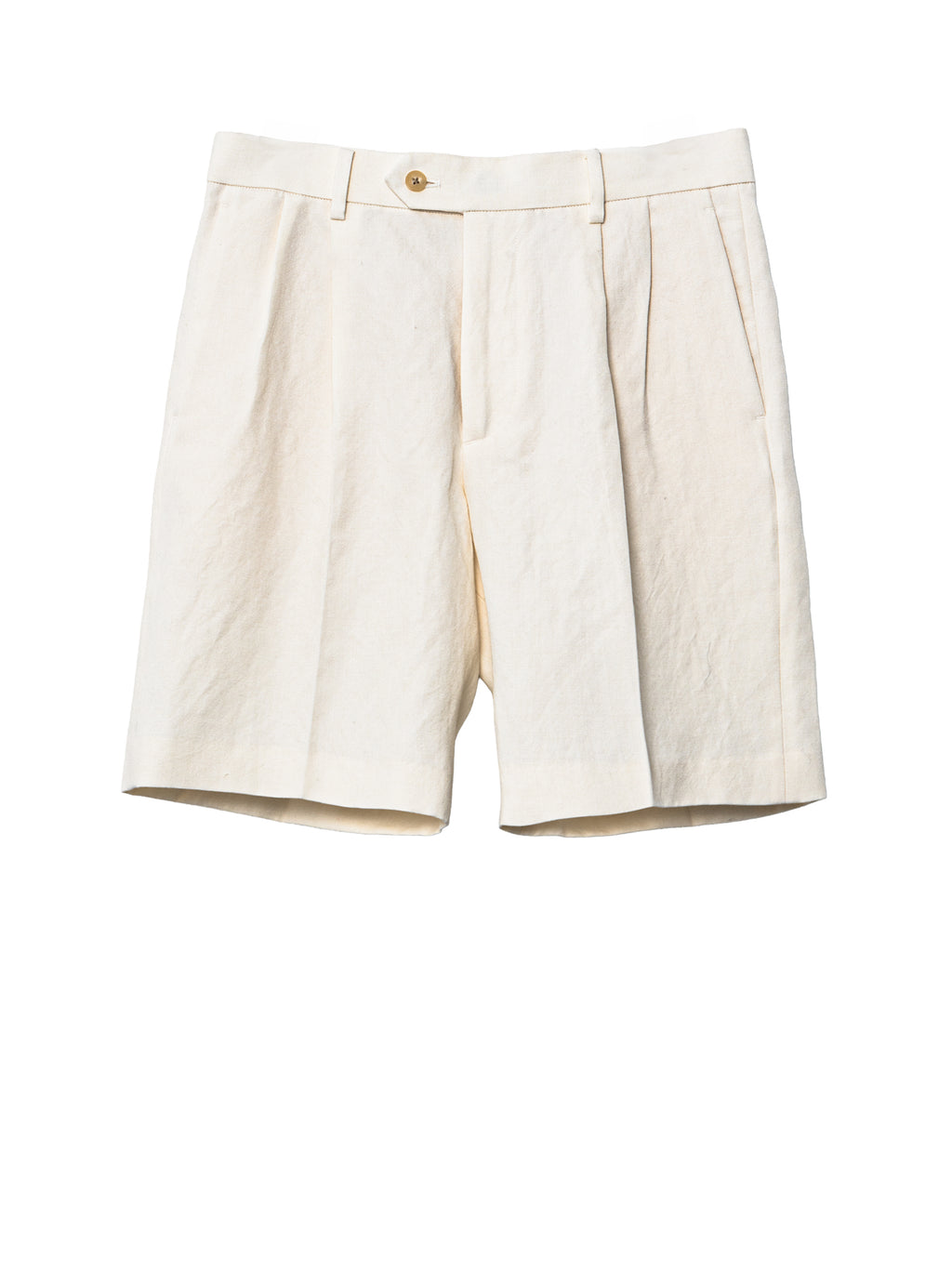 Auralee Men's Wool Cotton Linen Ox Shorts Off White – Opia Auralee Men's Wool Cotton Linen Ox Shorts Off White – Opia