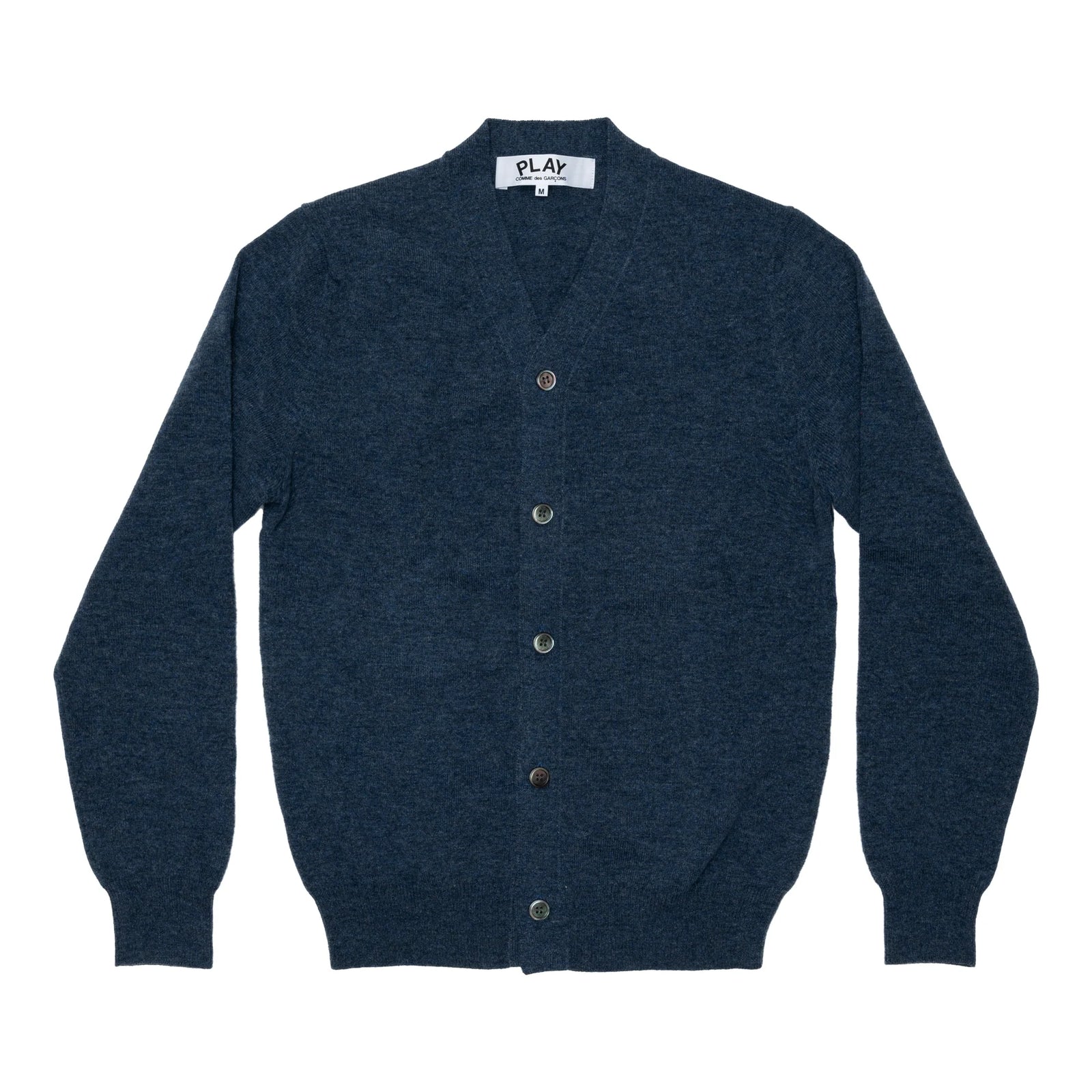 Comme des Garcons Play Mens Cardigan Blue Opia