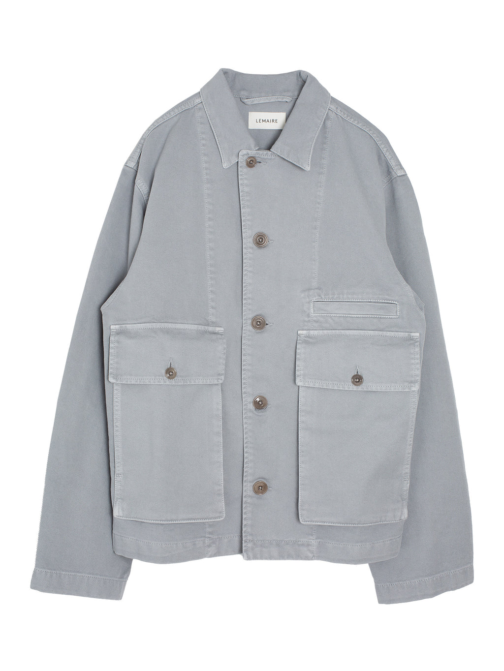 ジャケット・アウター LEMAIRE Grey Light Wool Glazed Jacket LEMAIRE Grey Light Wool Glazed Jacket