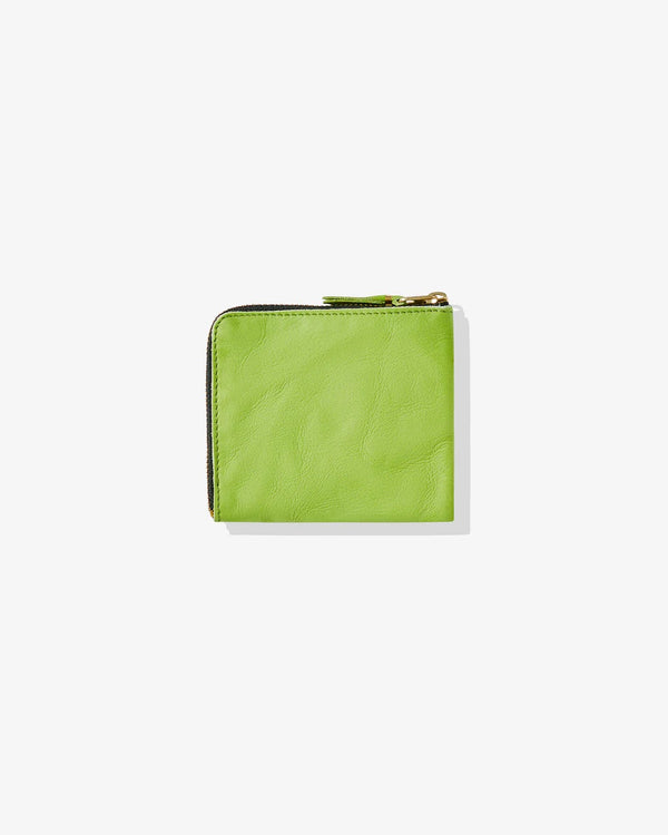 CDG Washed Side Zip Wallet Green SA3100WW