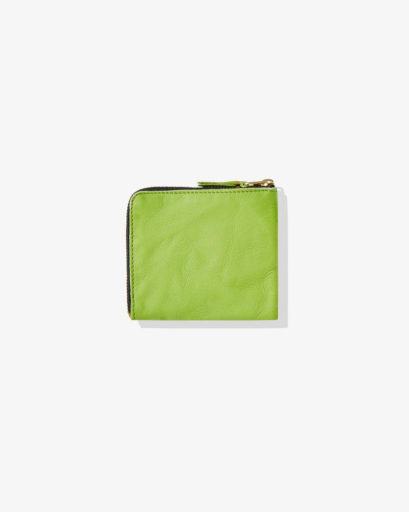 CDG Washed Side Zip Wallet Green SA3100WW