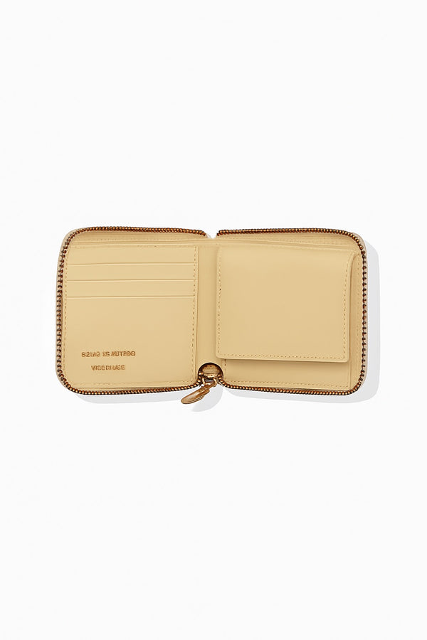 CDG Classic Line Zip Around Wallet Off White SA7100