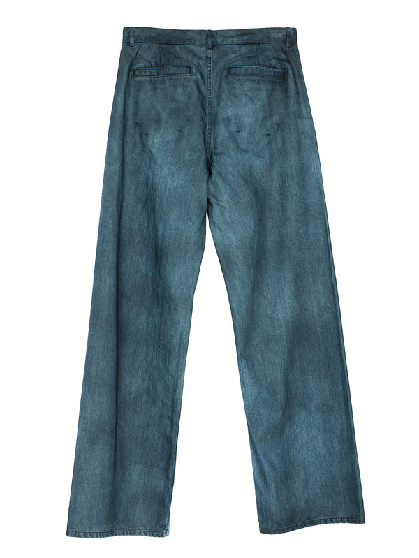 Tofu Brother Jeans Hand Spray Denim Fade Indigo