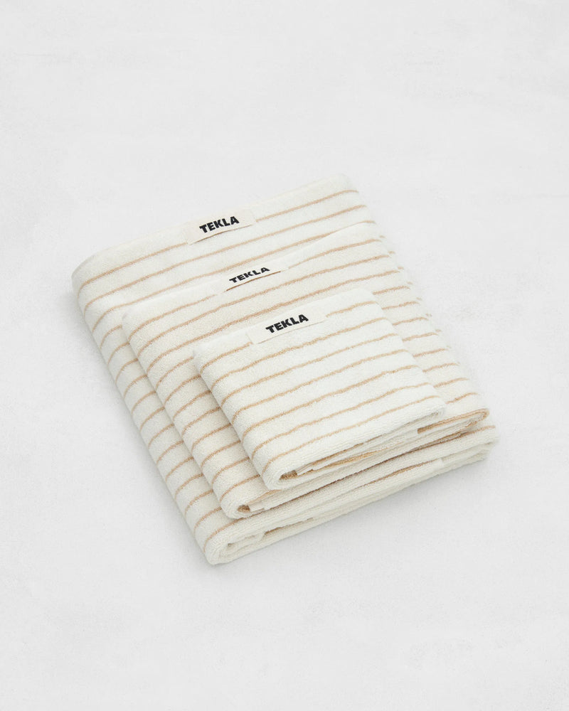 Terry Washcloth Towel Sienna Stripes