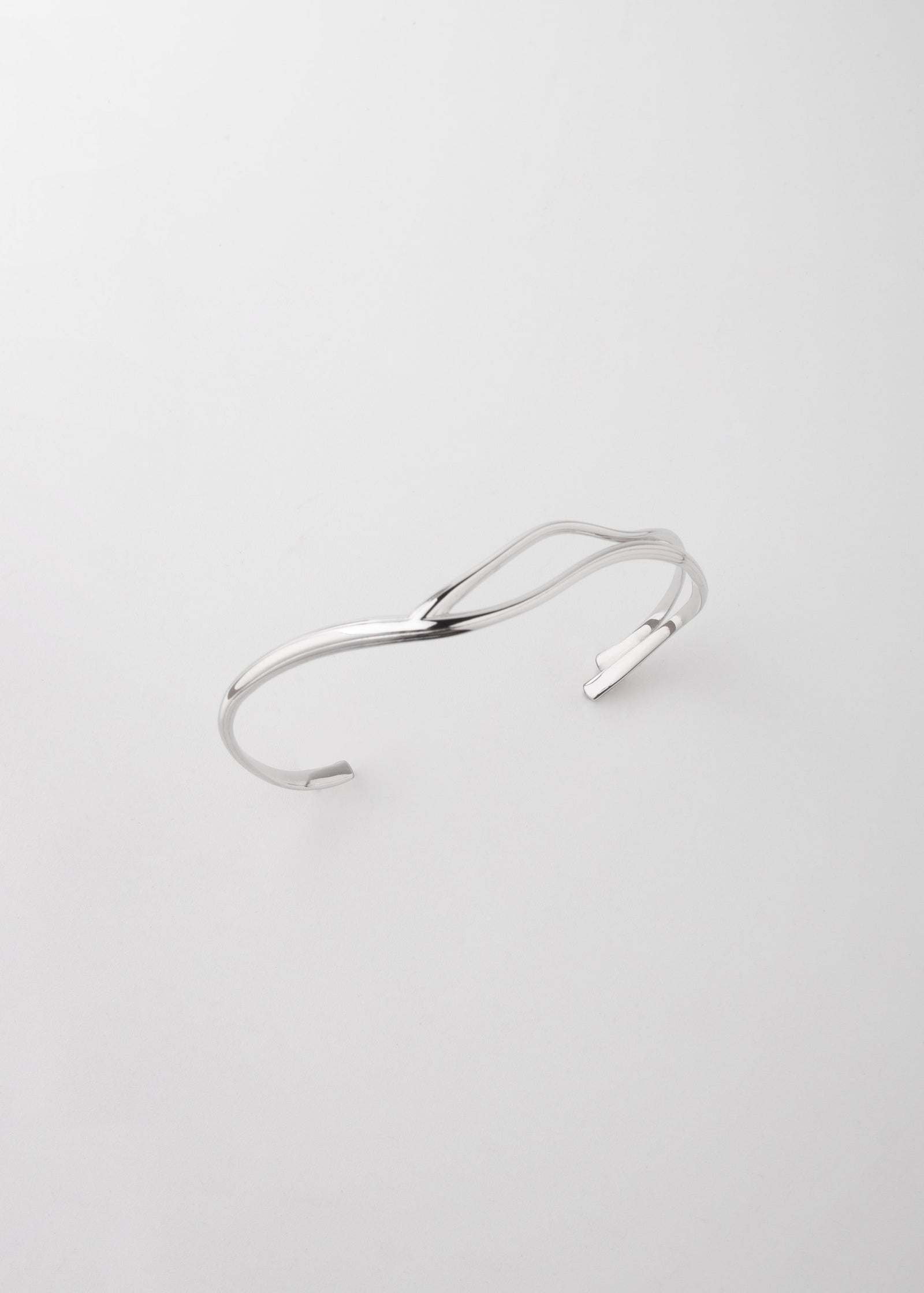 Yan Jiang Studio Broken Fabric Bracelet Thin Silver Plated