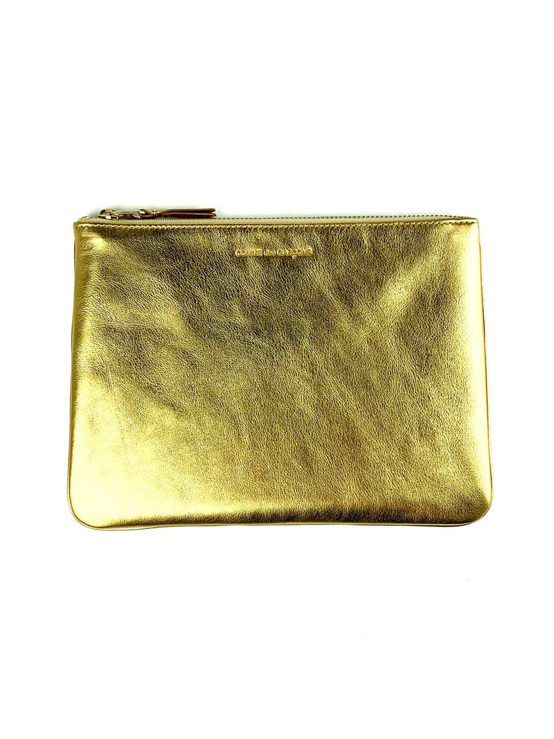 CDG Gold Line Pouch Wallet Gold