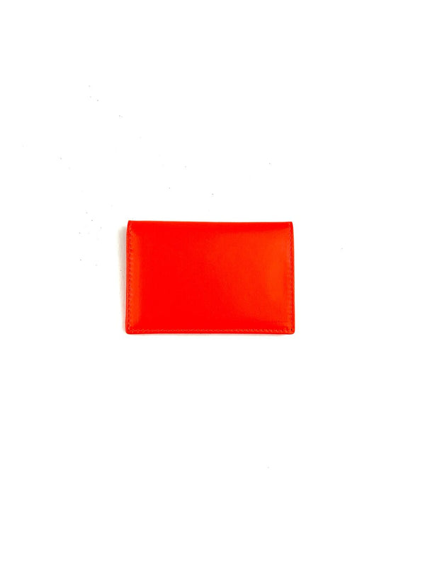 CDG Super Fluo Card Wallet Orange