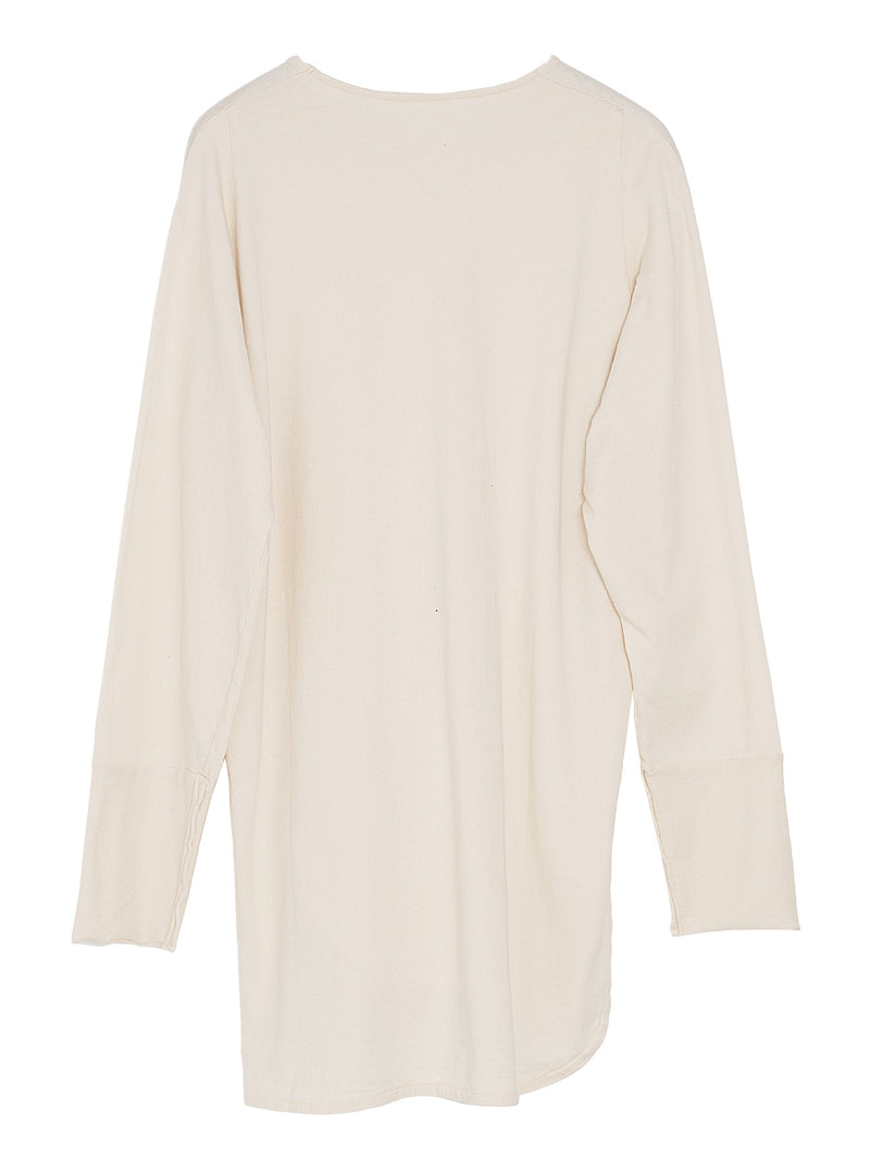 Organic Cotton Long Sleeve Pullover Natural
