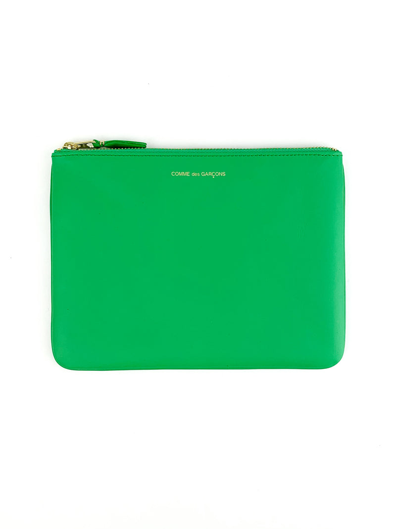 CDG Classic Line Pouch Wallet Green