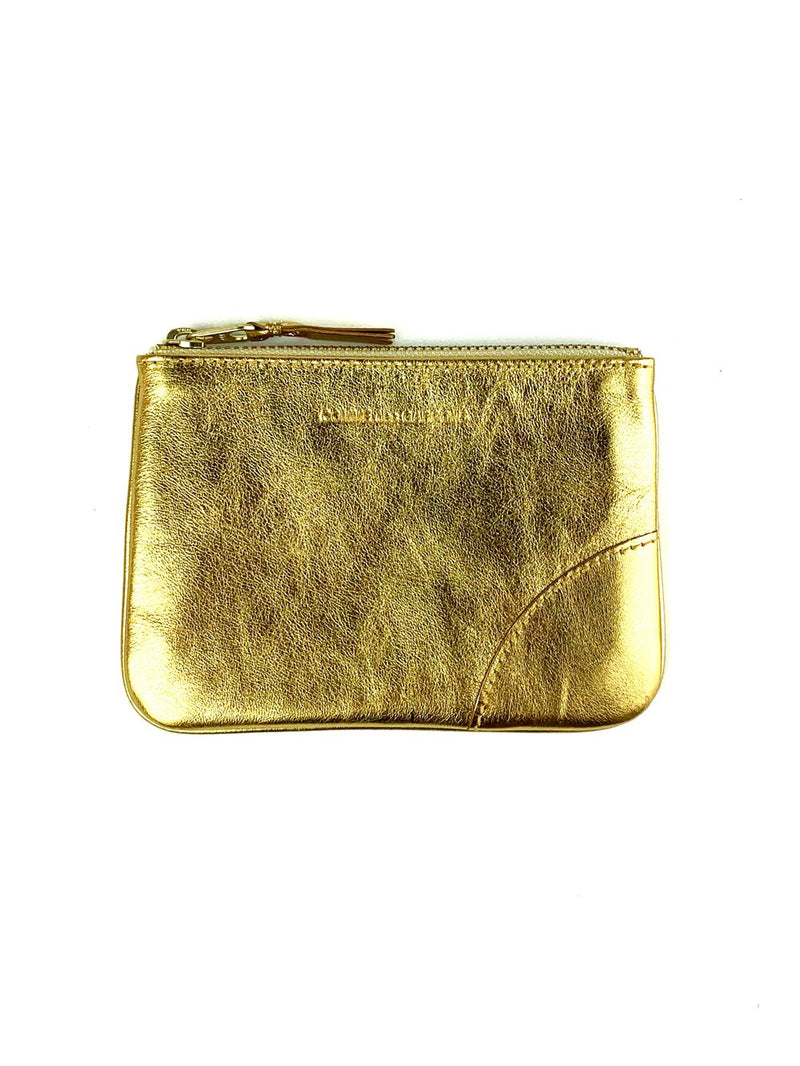 CDG Gold Line Small Pouch Wallet Gold