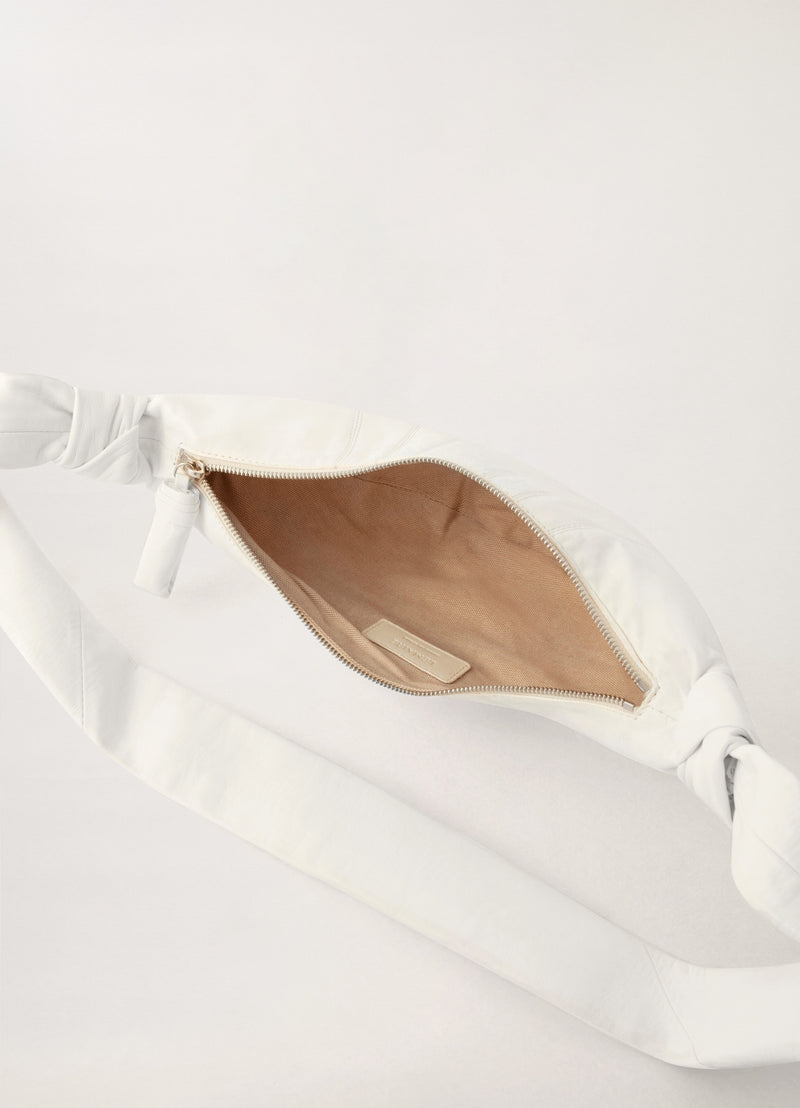 Small Croissant Bag White Lemaire