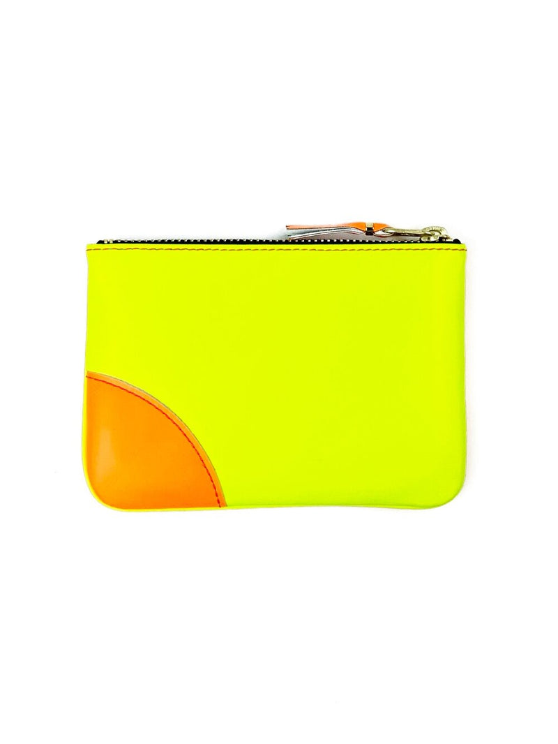 CDG Super Fluo Small Pouch Wallet Pink/Yellow
