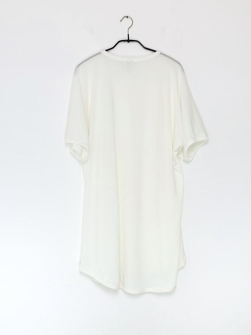 Oversized Off-White Washi Cotton Jersey Tee Nr.67
