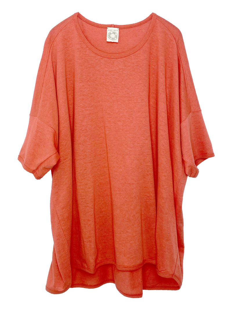 Tee Nr. 73 Coral Hemp and Cotton Jersey