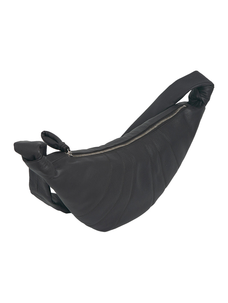 Medium Croissant Bag Black Lemaire