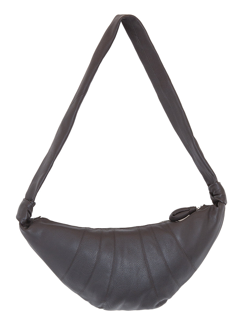 Medium Croissant Bag Dark Chocolate Lemaire