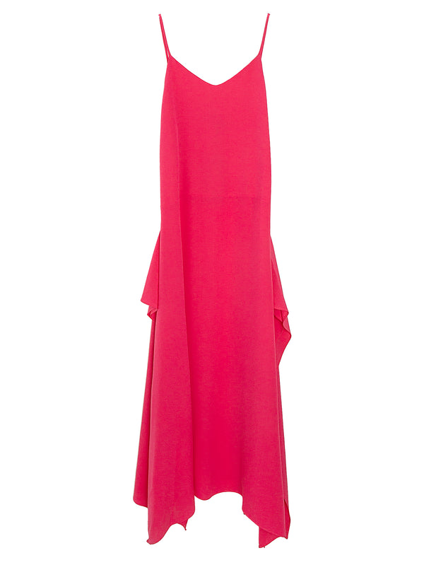 Silk Square Dress Hibiscus