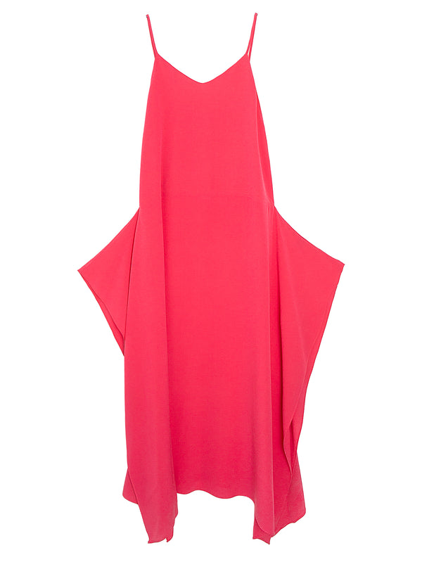 Silk Square Dress Hibiscus