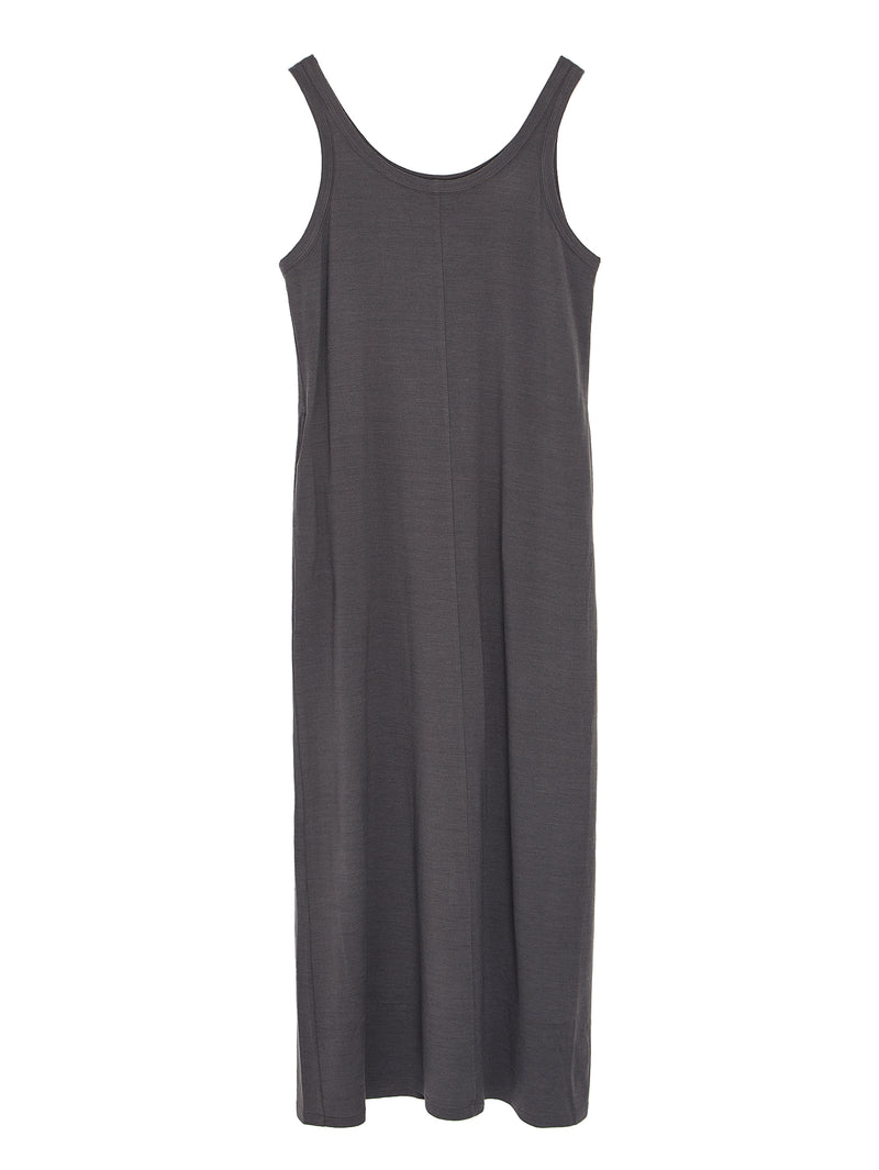 Women’s Extra Fine Wool Jersey One-Piece Charcoal