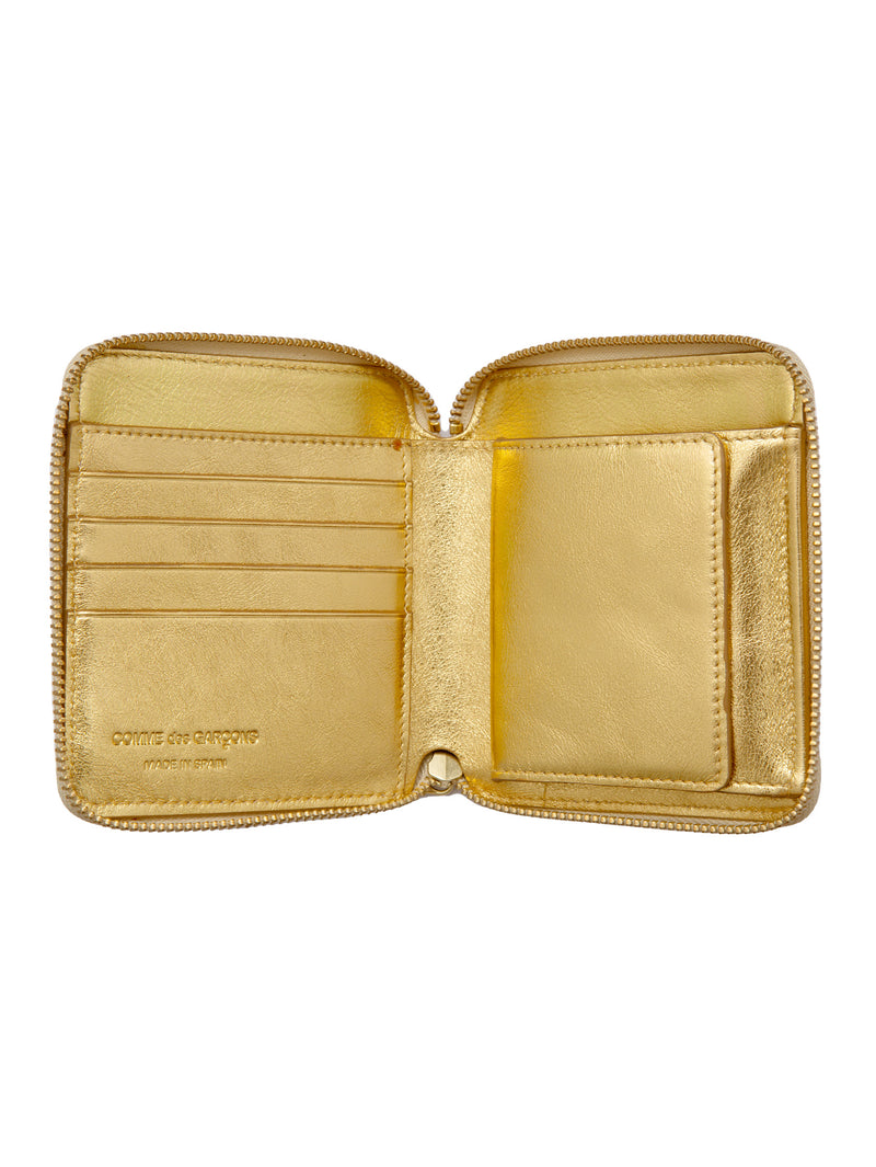 CDG Gold Line Zip Wallet Gold