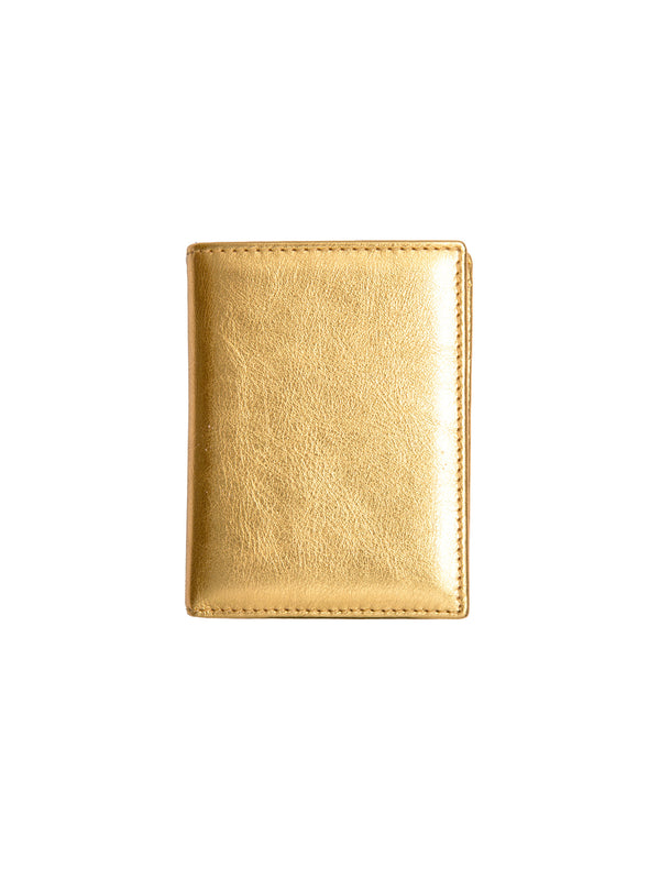 CDG Gold Line Large Card Wallet Gold