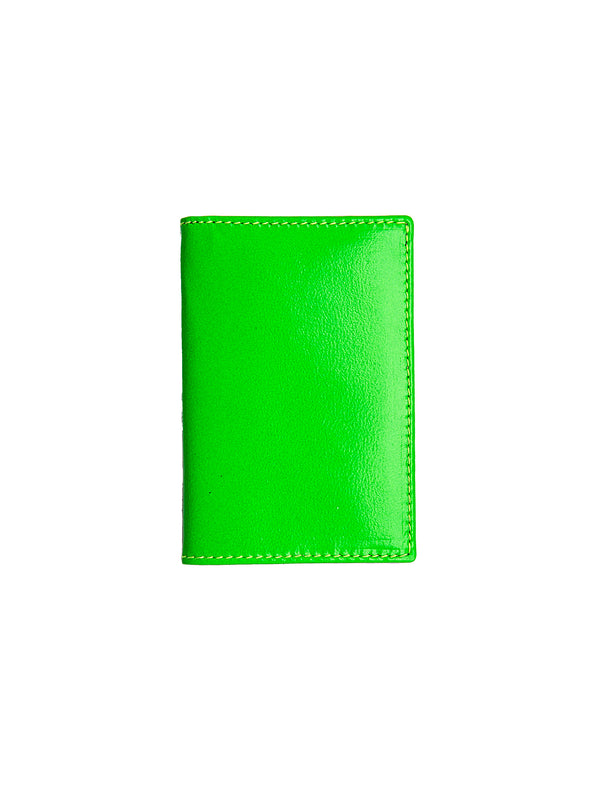 CDG Super Fluo Card Wallet Green