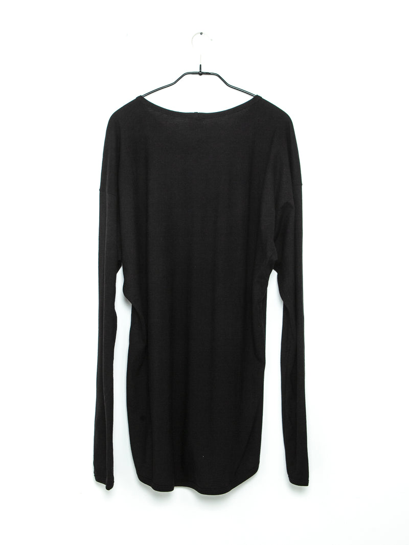 Tee Nr.68 Black Cotton and Cashmere Jersey