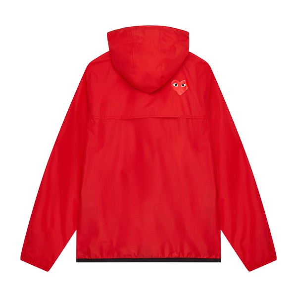 CDG Play x K-Way Claude Full Zip Jacket Red