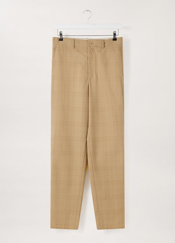 Lemaire Loose Suit Pants Brown Yellow Beige