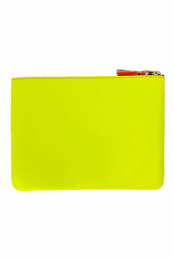 CDG Super Fluo Pouch Wallet Pink/Yellow